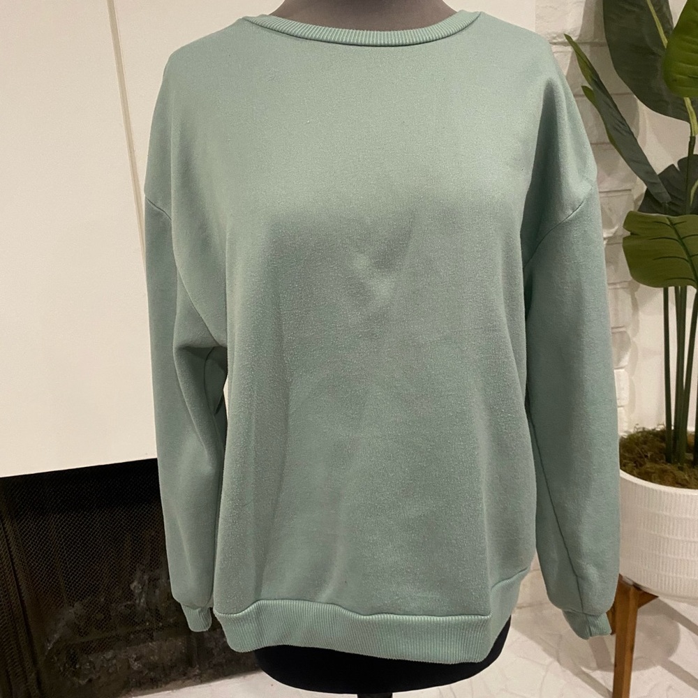 SHEIN Mint Green Sweatshirt